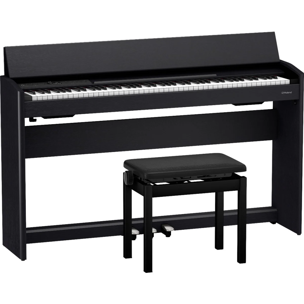 Digital piano with matching bench.