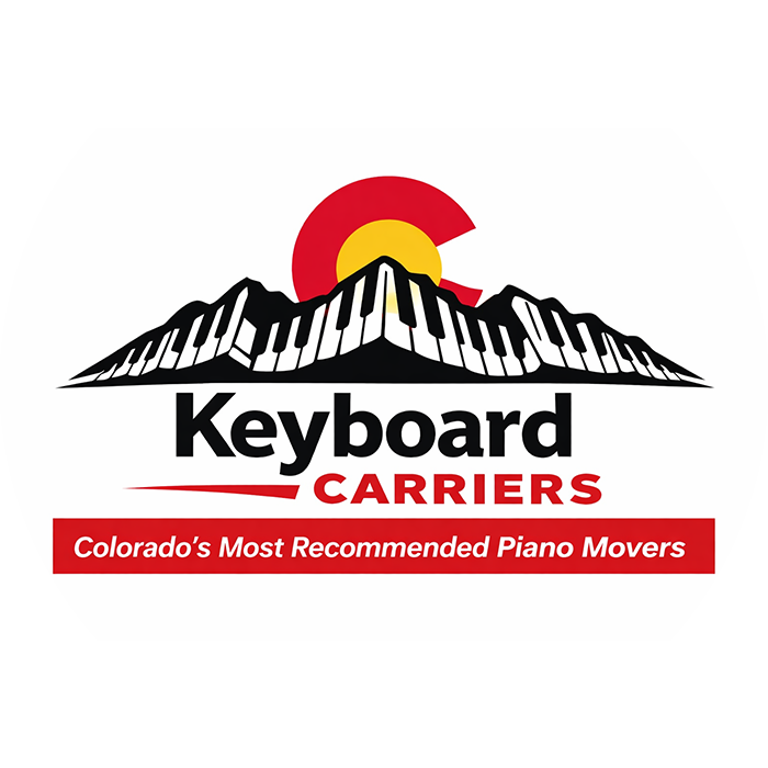 Logo featuring mountains, Colorado flag, and 'Keyboard Carriers' text.